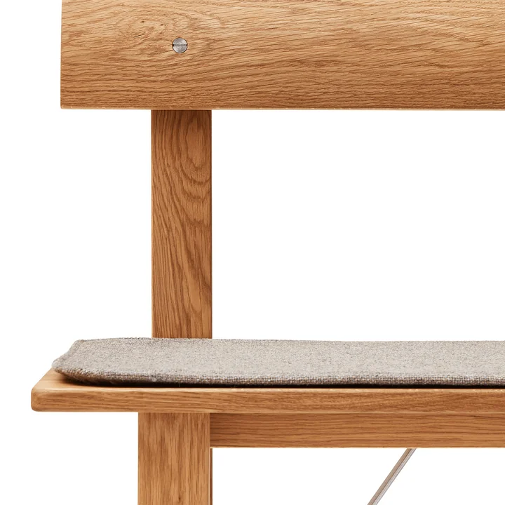 Form & Refine - Housse de siège pour Position banc 155, gris (Kvadrat Hallingdal 65 0227)
