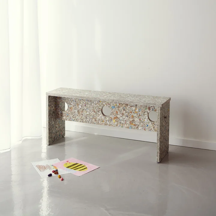 Form & Refine - Remake Banc, 95 cm, gris