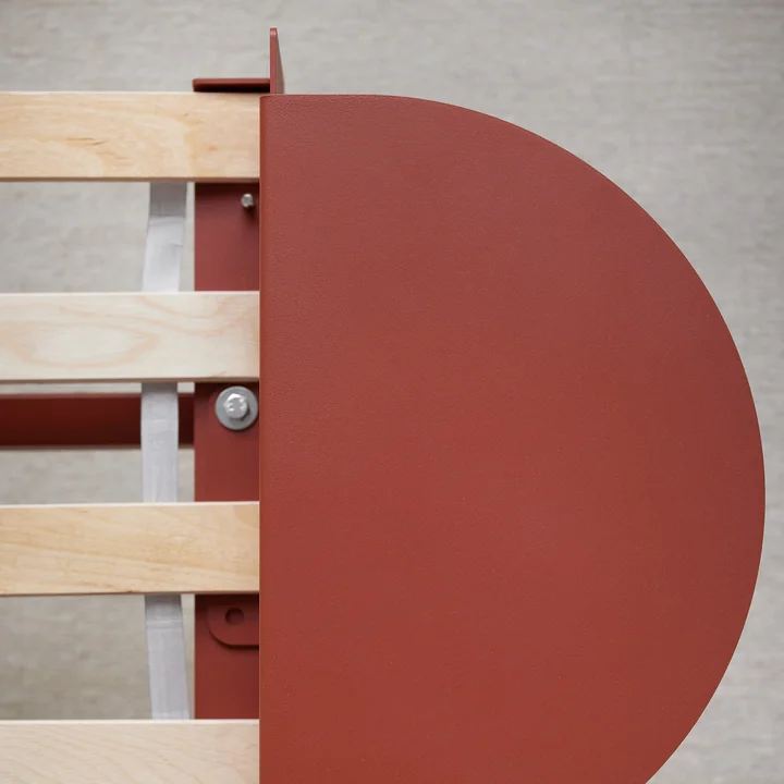 Moebe - Lit avec table de nuit, terracotta