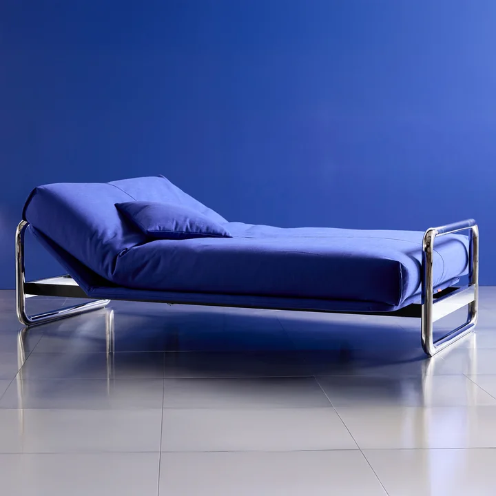 Innovation Living - Lomira Classic Canapé-lit, matelas nordique inclus, 140 x 200 cm (512 Elegance Ultramarine)