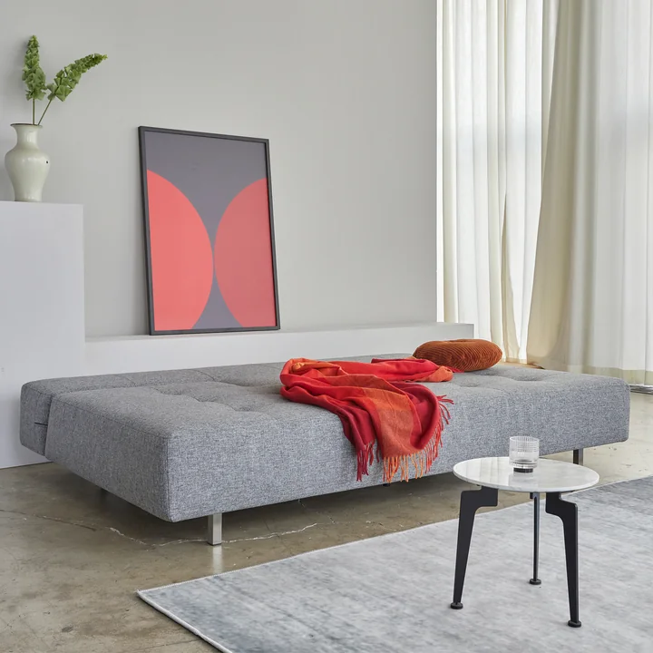 Innovation Living - Long Horn Deluxe Excess Canapé-lit, 210 x 114 cm, gris (565 Twist Granite )