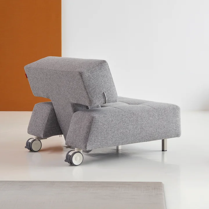 Innovation Living - Long Horn Deluxe Excess Fauteuil, gris (565 Twist Granite)
