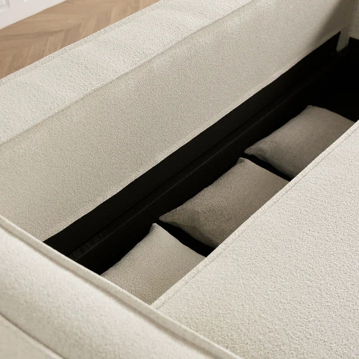 Innovation Living - Newilla Canapé-lit, 246 x 110 cm, ivoire (595 Corduroy )