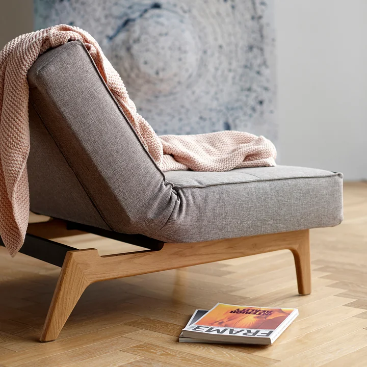 Innovation Living - Splitback Canapé-lit, 210 x 96 cm, gris (521 Mixed Dance )