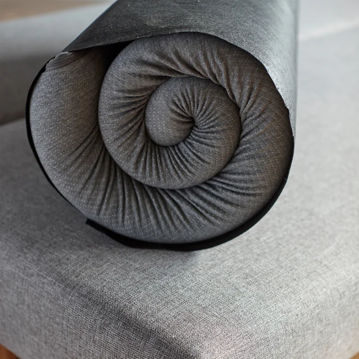 Innovation Living - Surmatelas, 140 x 200 x 5 cm gris