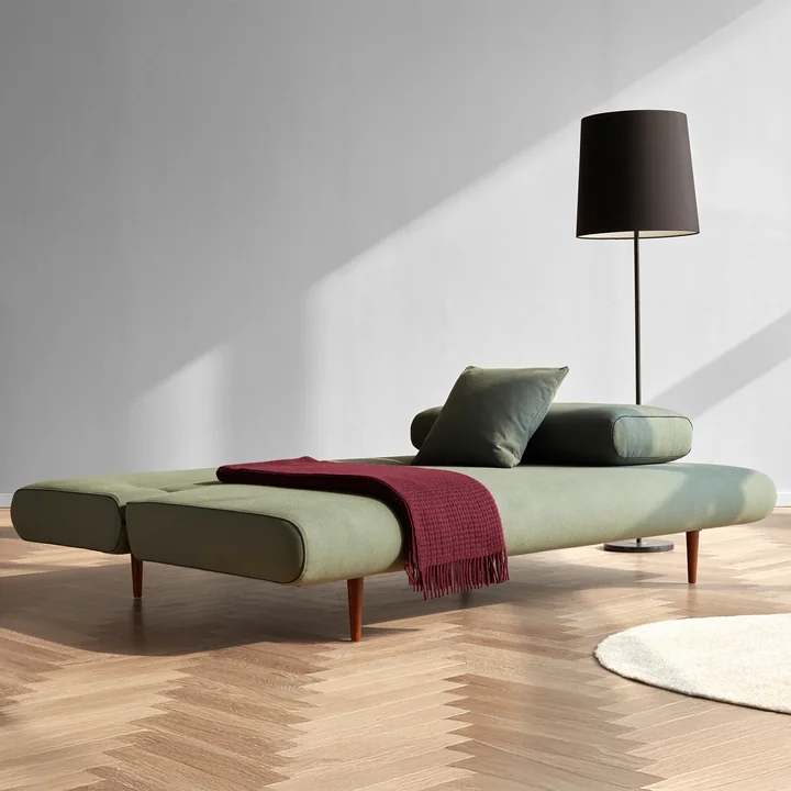 Innovation Living - Unfurl Lounger Canapé-lit, 200 x 121 cm, vert (518 Elegance )