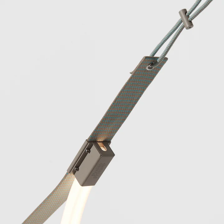 Petite Friture - Spline LED Lampe suspendue, 450 cm, beige / bleu