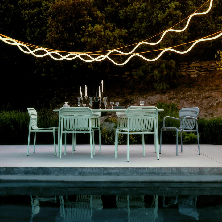 Petite Friture - Spline LED suspension, 450 cm, brun / orange