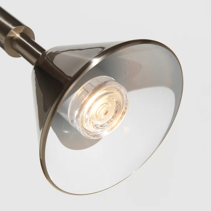 Petite Friture - Pyl LED Suspension, gris, tête de lampe