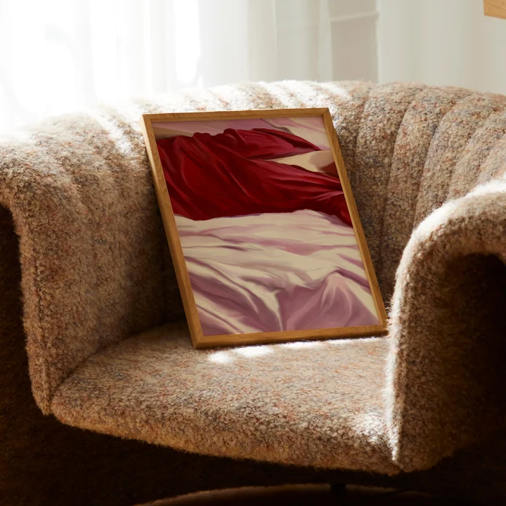 Paper Collective - Burgundy Shirt Poster, 30 x 40 cm