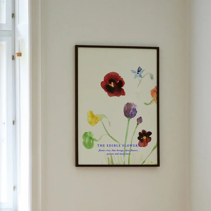 Paper Collective - The Edible Flowers Poster, 50 x 70 cm