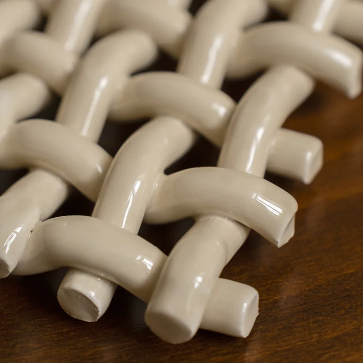 The Poster Club - Interlace 01 Décoration murale, crème