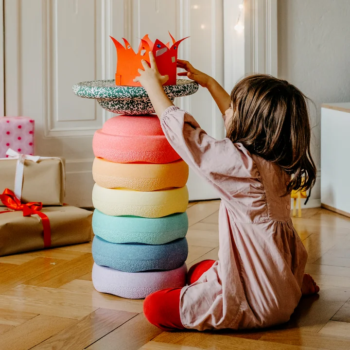 Stapelstein® - Rainbow Set pastel, blush special , multicolor (set de 7)