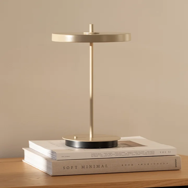 Umage - Asteria Move LED Lampe de table, monochrome, H 30,6 cm, clay