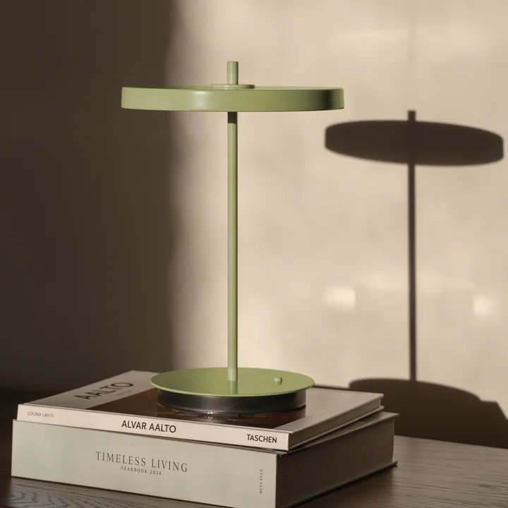 Umage - Asteria Move LED Lampe de table, monochrome, H 30,6 cm, leaf