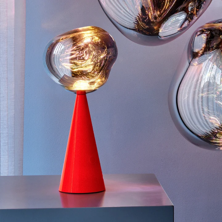 Tom Dixon - Melt LED lampe de table avec batterie, fluoro