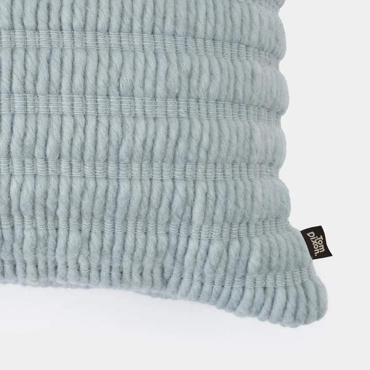 Tom Dixon - Ridge coussin, 45 x 45 cm, bleu clair