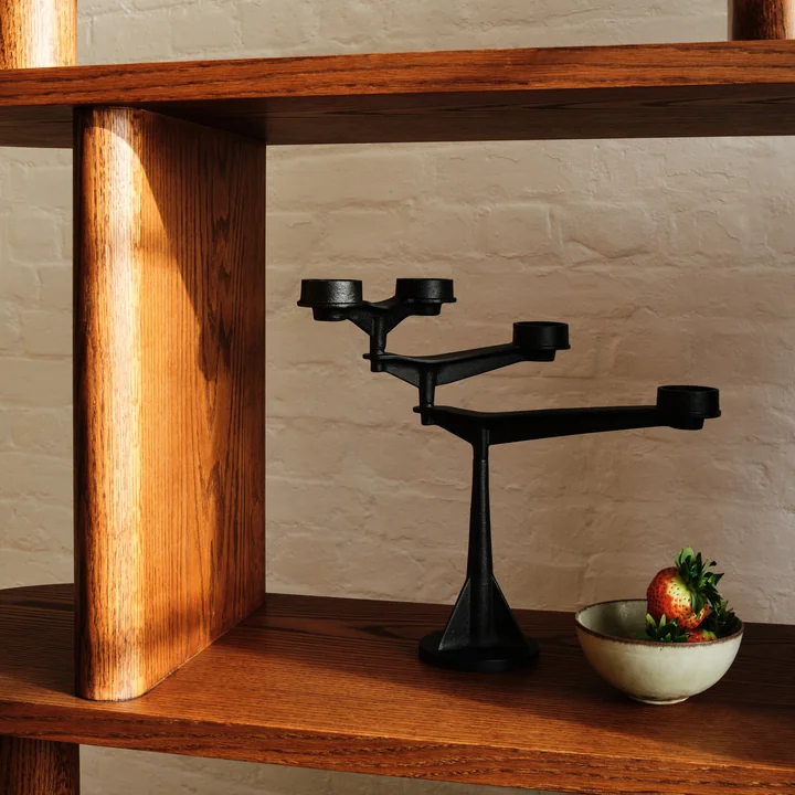 Tom Dixon - Spin Bougeoir de table Mini, noir