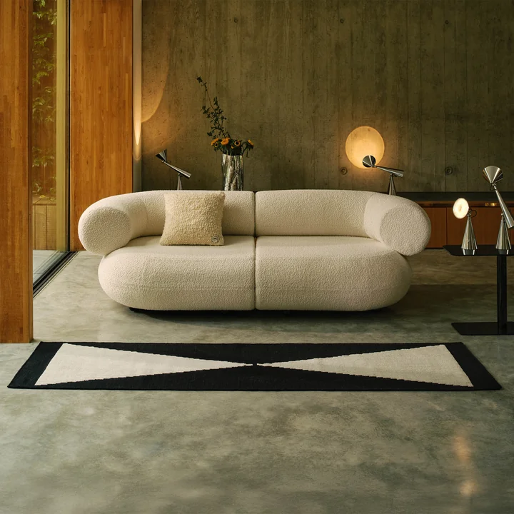 Tom Dixon - Wedge tapis de sol, 70 x 250 cm, noir