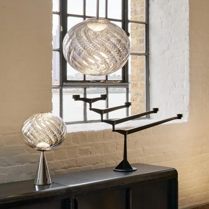 Tom Dixon - Collection de luminaires Whirl, argent