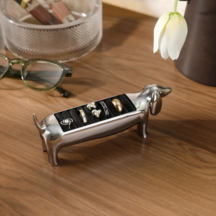 Umbra - Porte-anneaux Dachsie, chromé