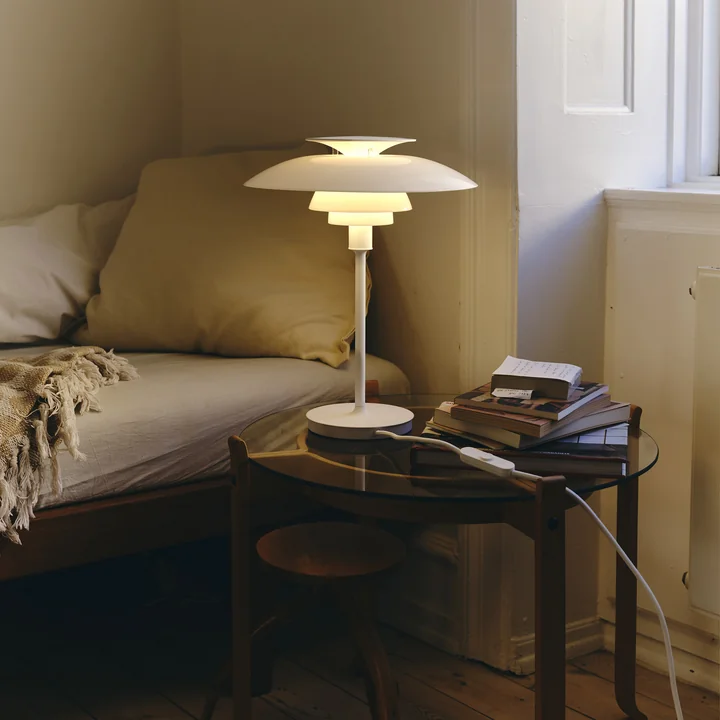 Louis Poulsen - PH80 lampe de table, blanc opalin / blanc