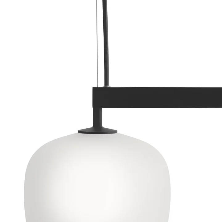 Muuto - Rime Rail Lampe à suspendre, Ø 18 cm, noir