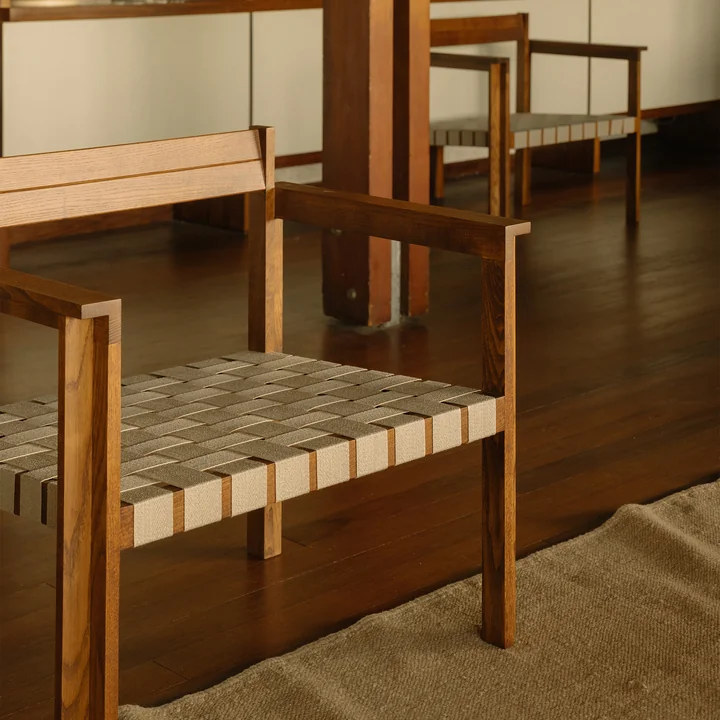 Frama - Symmetry fauteuil, frêne miel / oat