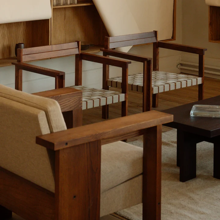 Frama - Symmetry fauteuil, frêne miel / oat