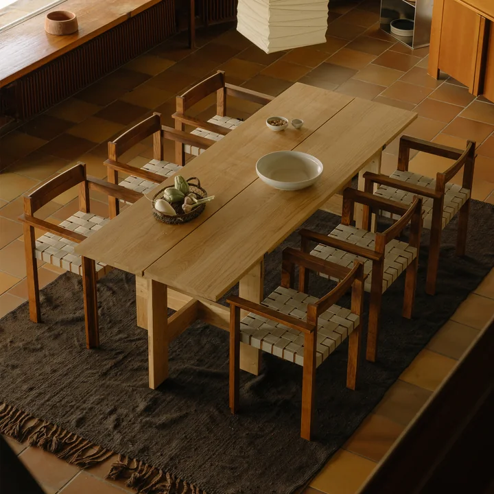 Frama - Symmetry fauteuil, frêne miel / oat