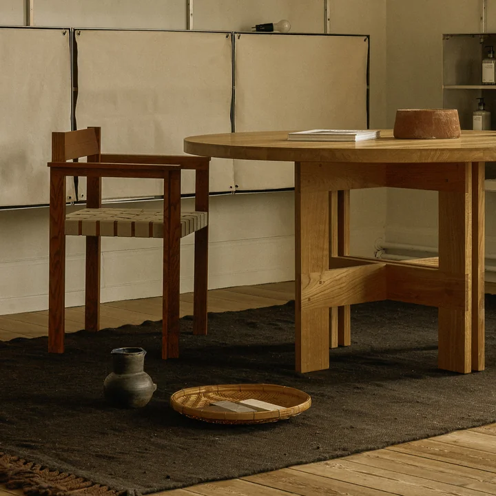 Frama - Symmetry fauteuil, frêne miel / oat