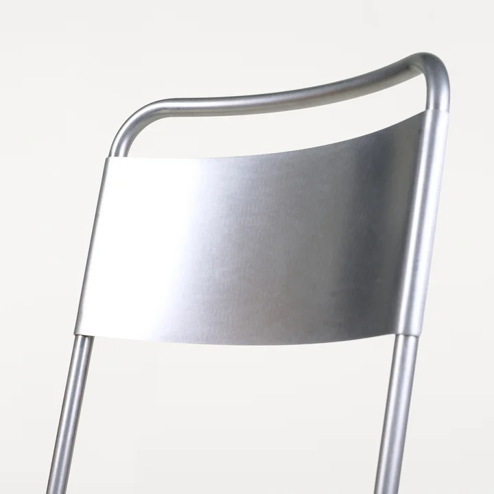 Frama - Chaise Petit Rond, acier inoxydable brossé
