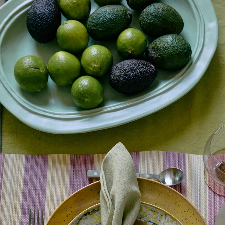 HKliving - New Classics Plateau, large, menthe