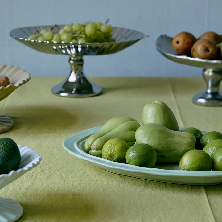 HKliving - New Classics Plateau, large, menthe