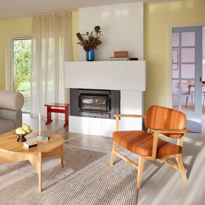 Hübsch Interior - Chaise lounge Haze, chêne naturel / brun