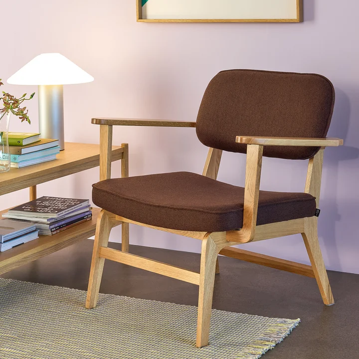 Hübsch Interior - Chaise lounge Haze, chêne naturel / brun foncé