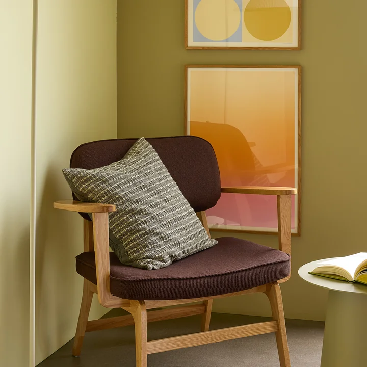 Hübsch Interior - Chaise lounge Haze, chêne naturel / brun foncé