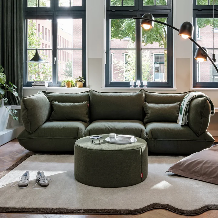 Fatboy - Sumo Module d'angle, leaf green (Bouclé)