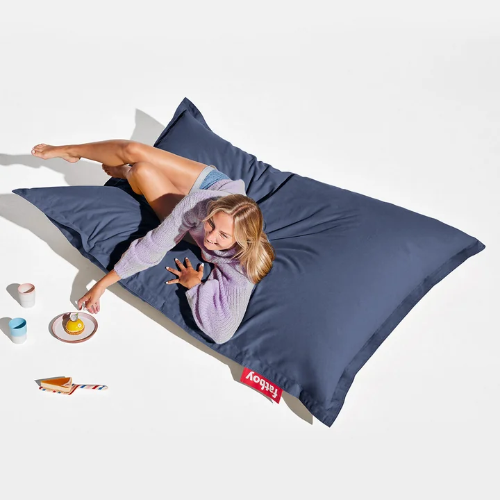 Fatboy - Pouf Original Canvas, crown blue