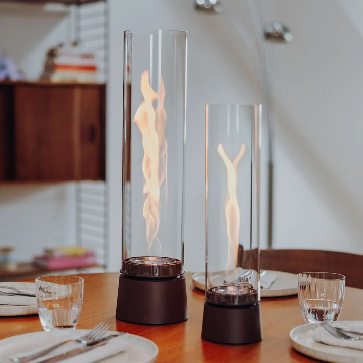 höfats - Spin air feu de table 900 et 1200, brun rouille