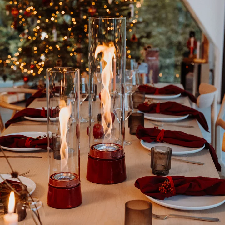 höfats - Spin air feu de table 900 et 1200, émail rouge