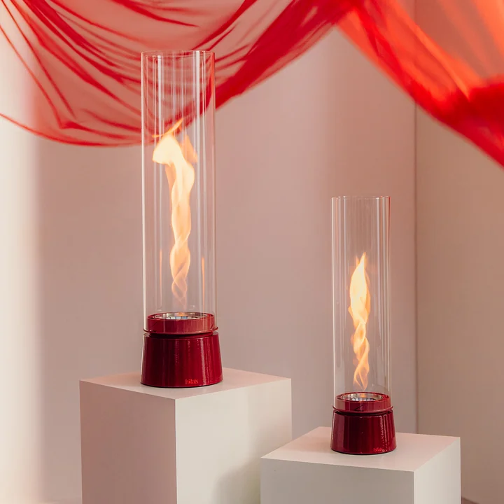 höfats - Spin air feu de table 900 et 1200, émail rouge