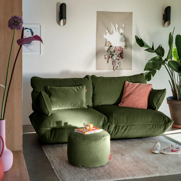 Fatboy - Sumo Sofa medium, deep green (velours)
