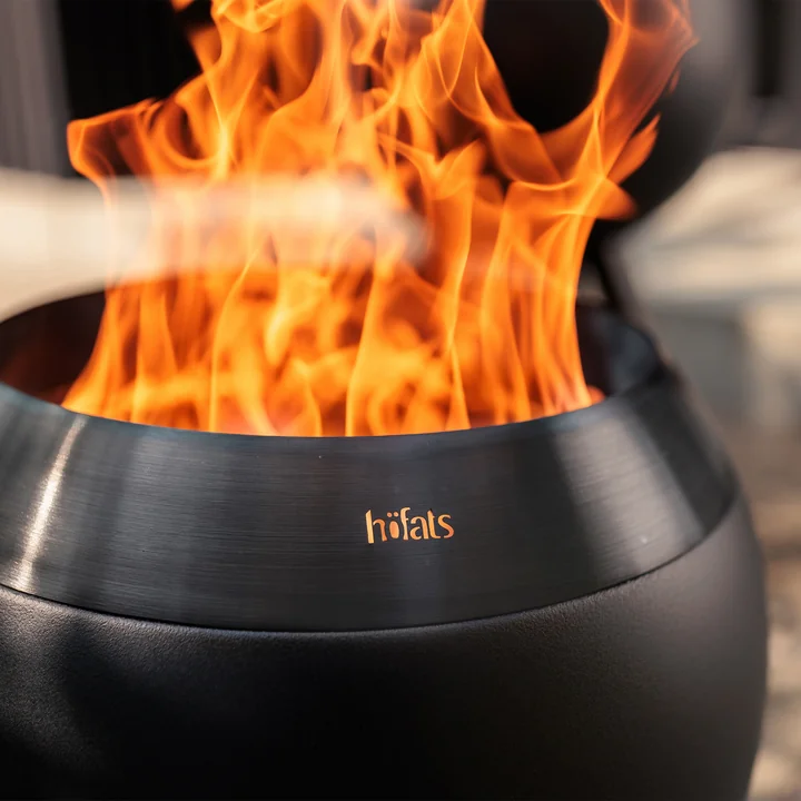 höfats - Moon 45 Set de grillades plancha bas, all black