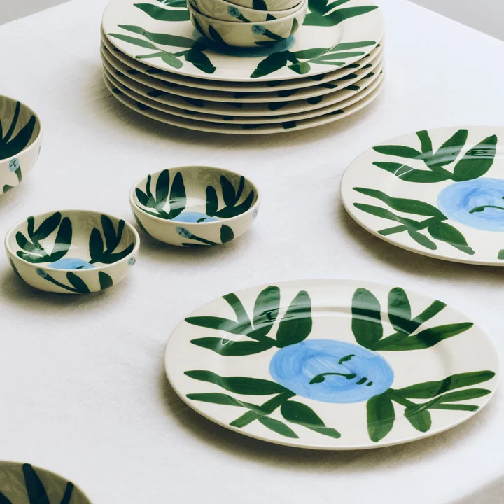 HAY - La Pittura Assiette Ø 28,5 cm, moon face vine