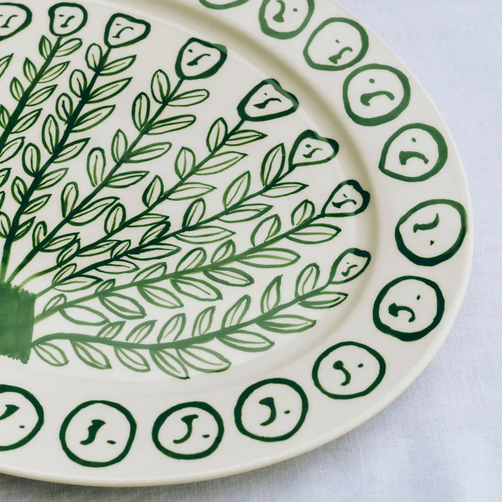 HAY - La Pittura Plateau de service, ovale, olive grove