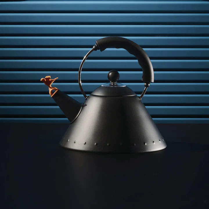 Alessi - Bouilloire 9093 "Bird Kettle", noir / noir