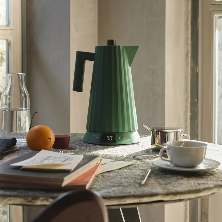 Alessi - Bouilloire Plissé avec réglage de la température