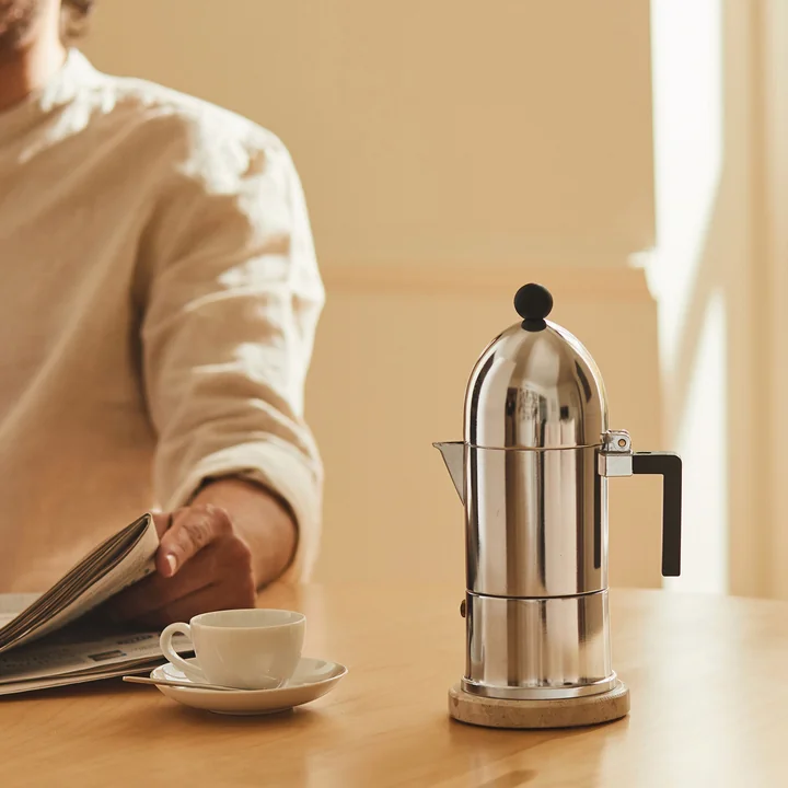 A di Alessi - La Cupola Machine à espresso 9095, induction, 30 cl, noir