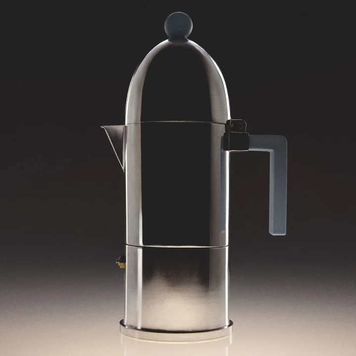 A di Alessi - La Cupola Machine à espresso 9095, induction, 30 cl, bleu clair